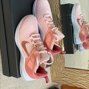 Pink nike sneakers